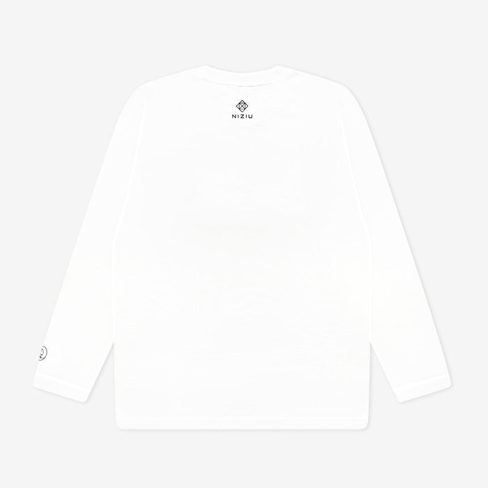 LONG SLEEVE T-SHIRT / WHITE【XL】「NiziU Live with U 2022 “Burn it Up”」